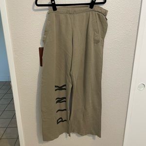 Pink boyfriend sweat pants